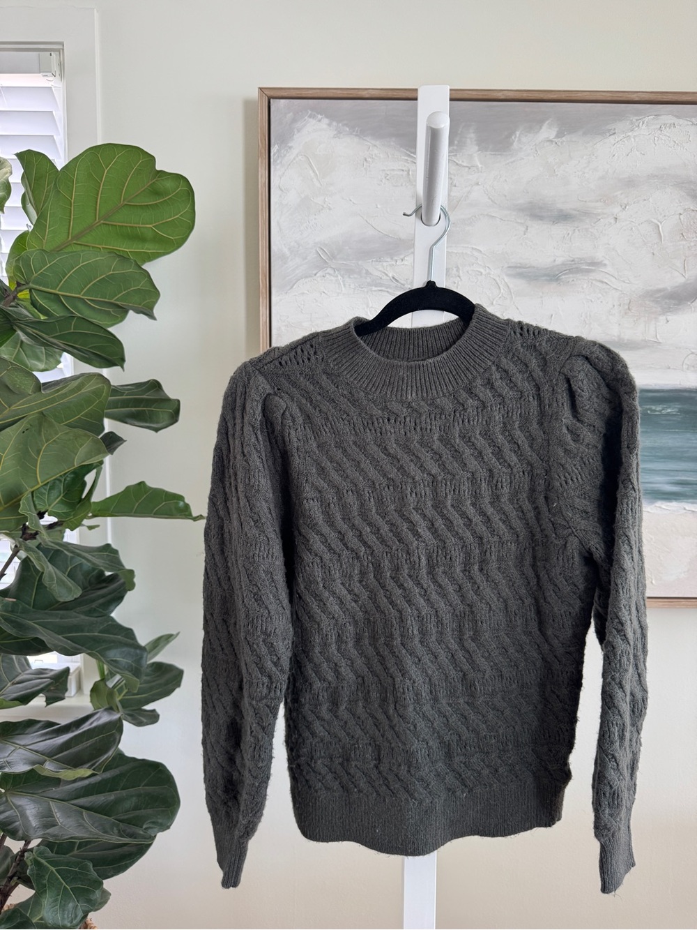 Super soft mock neck knit sweater